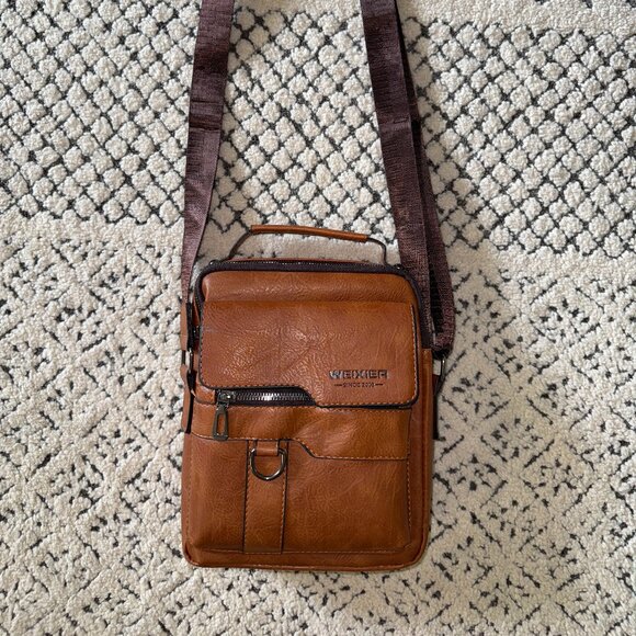 WEIXIER Small Shoulder Bag Leather Crossbody Purse Satchel NEW - Picture 1 of 12
